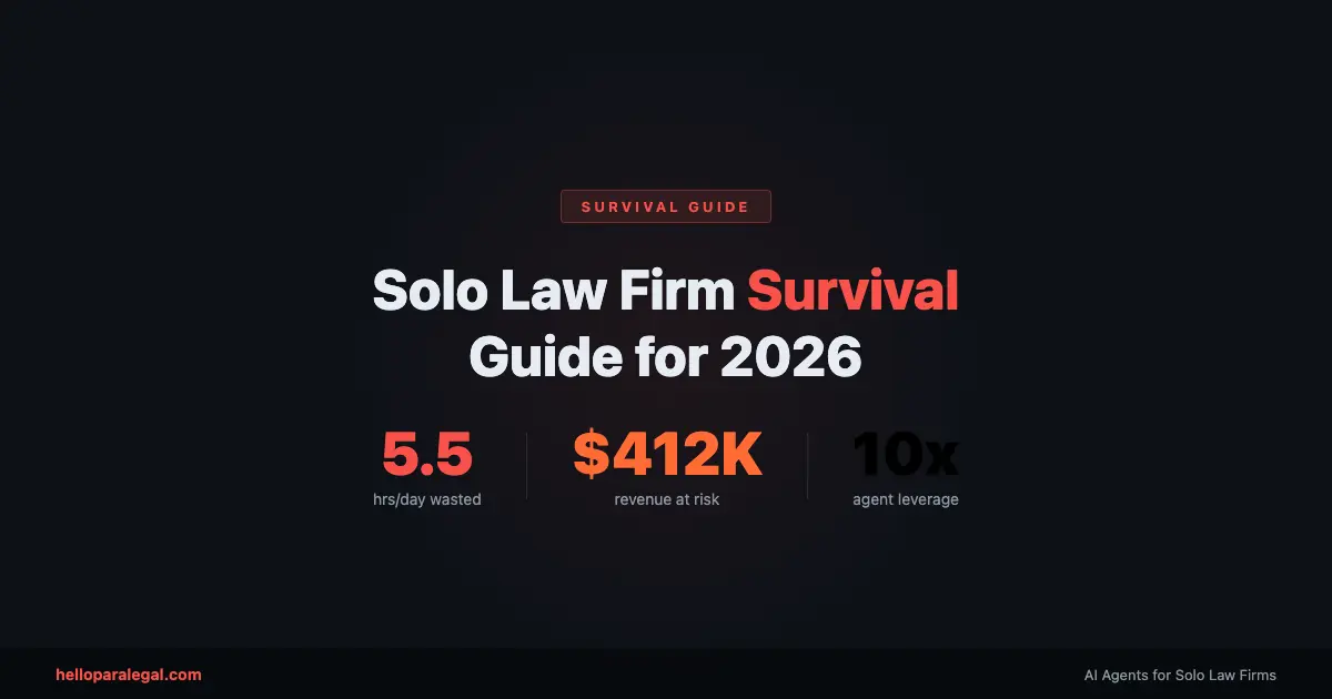 The Solo Law Firm Survival Guide: How AI Agents Change Everything in 2026